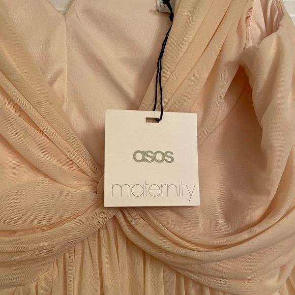 NWT ASOS DESIGN Maternity Dress in Cream chiffon - Picture 4 of 5